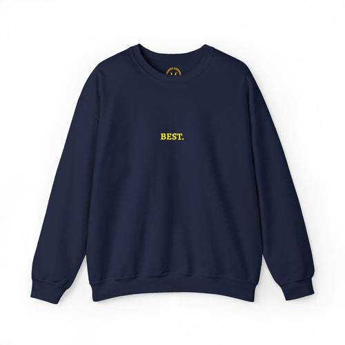 BEST. Gold Embroidered Modern-Classic Minimalist Sweatshirt