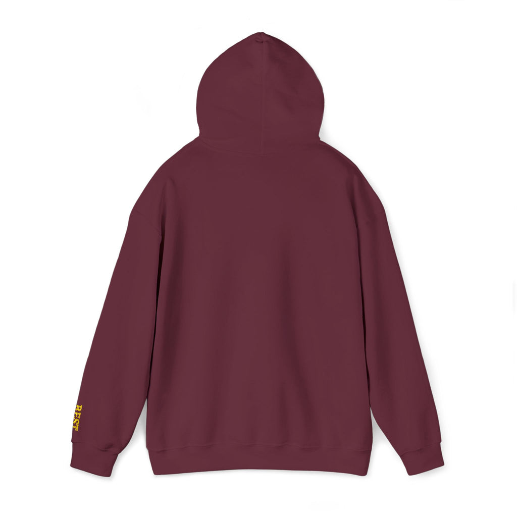 BE THE CHANGE Gold Embroidered Modern-Classic Minimalist Hoodie
