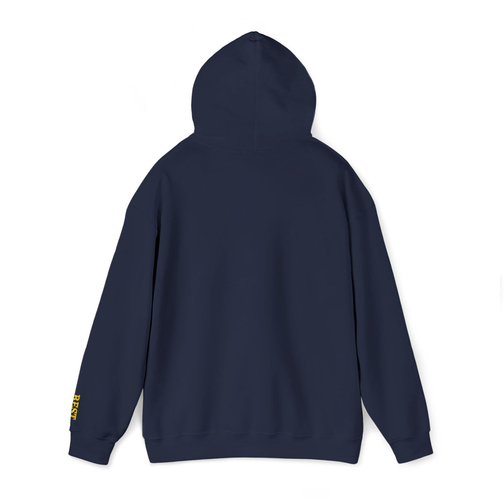 BE THE CHANGE Gold Embroidered Modern-Classic Minimalist Hoodie