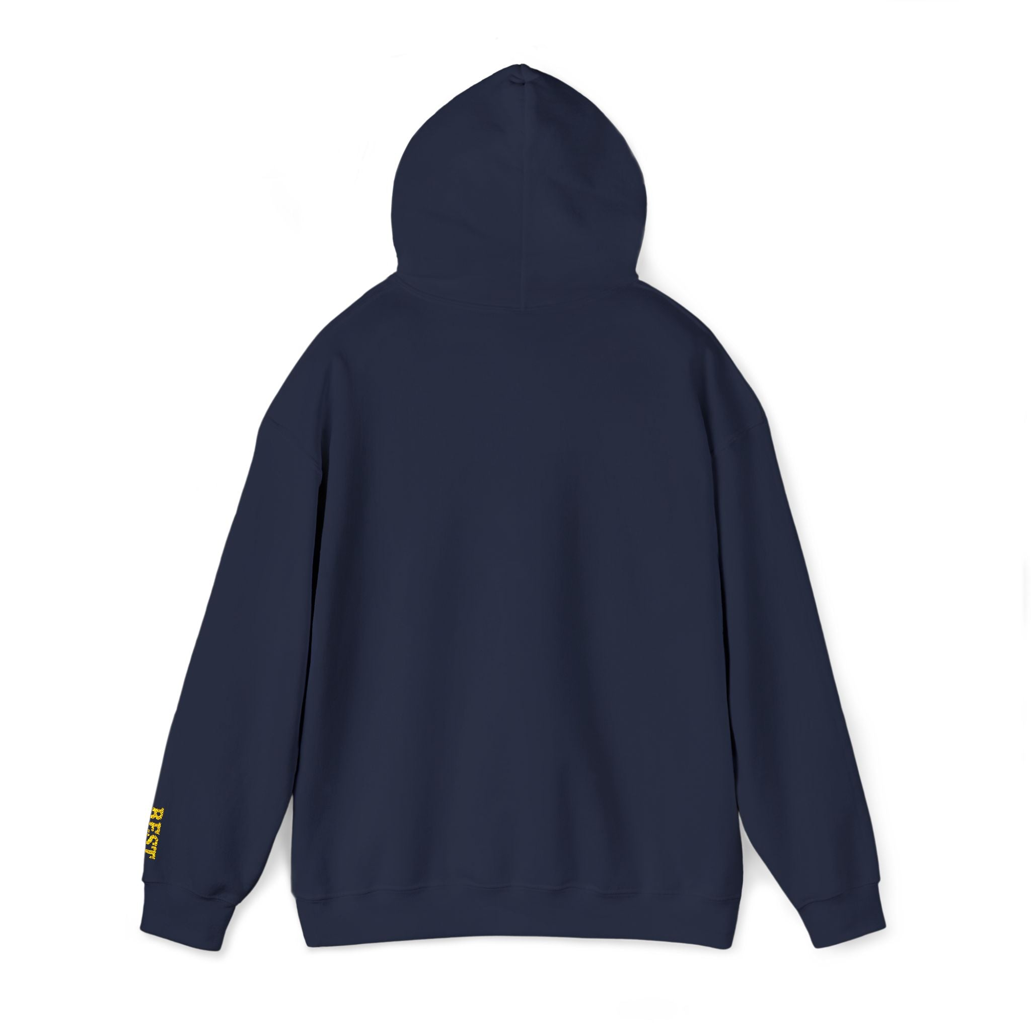 BE THE CHANGE Gold Embroidered Modern-Classic Minimalist Hoodie