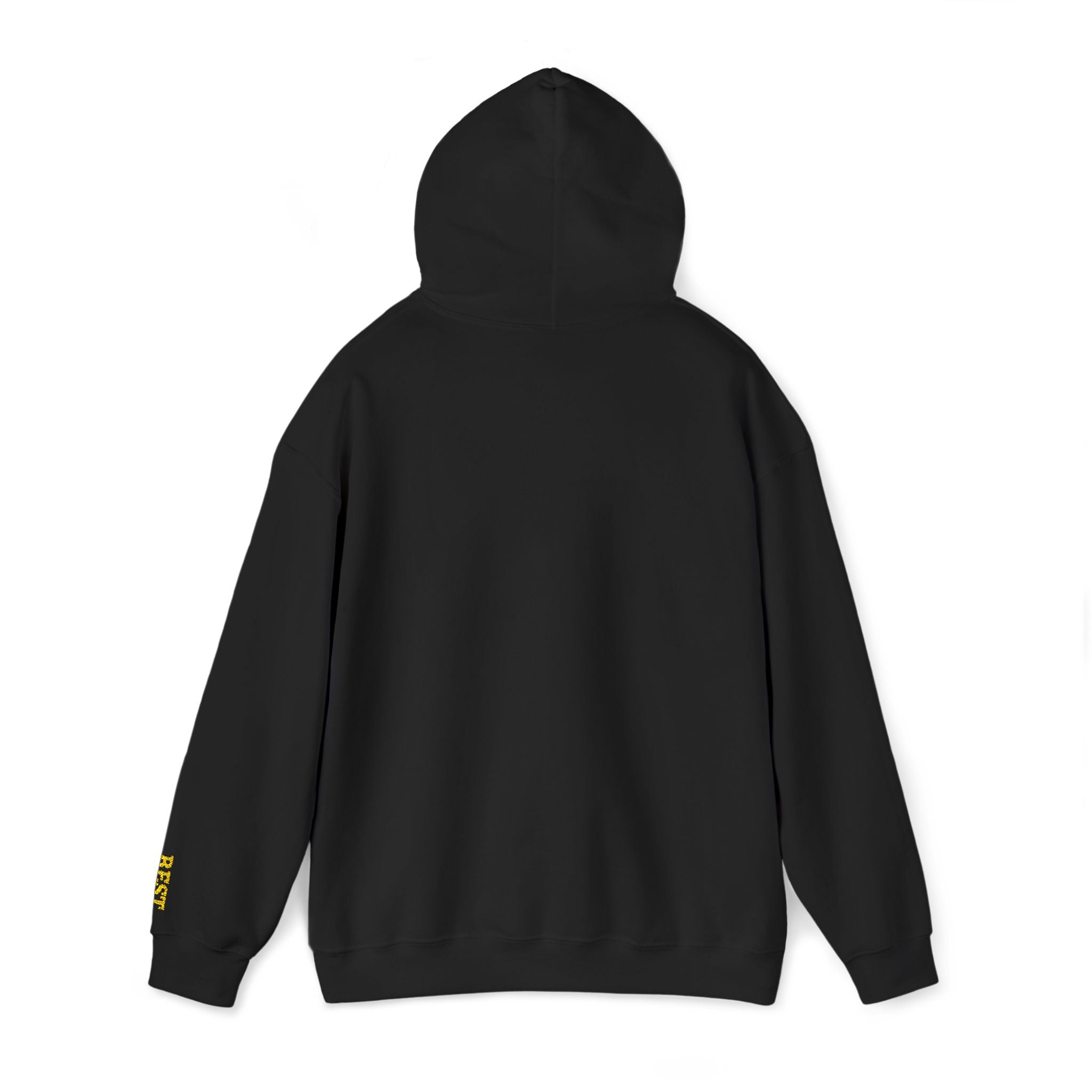 BE THE CHANGE Gold Embroidered Modern-Classic Minimalist Hoodie