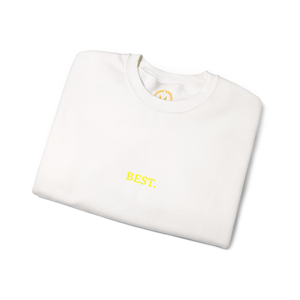BEST. Gold Embroidered Modern-Classic Minimalist Sweatshirt