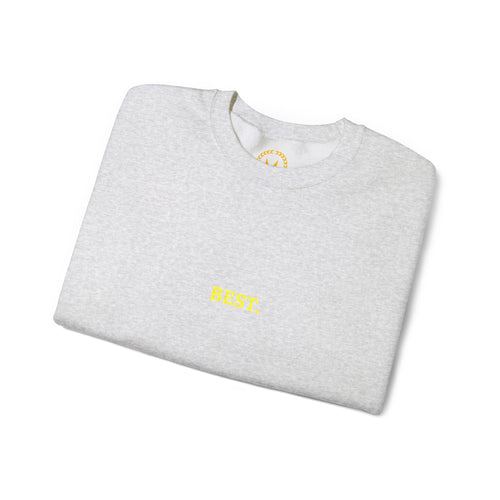 BEST. Gold Embroidered Modern-Classic Minimalist Sweatshirt