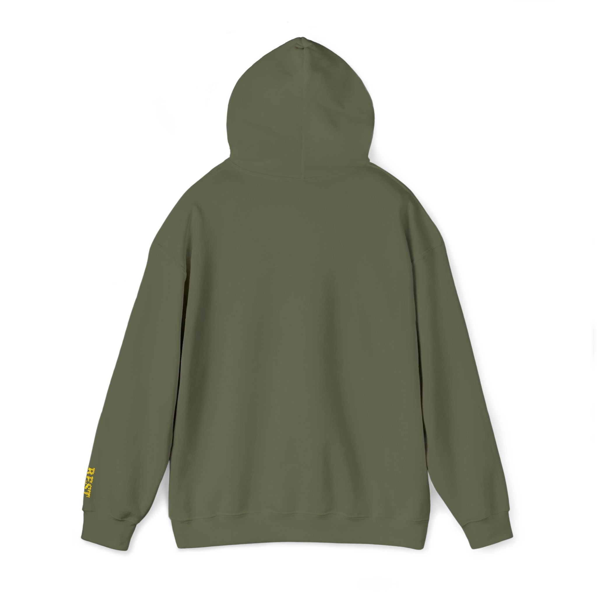 BE THE CHANGE Gold Embroidered Modern-Classic Minimalist Hoodie