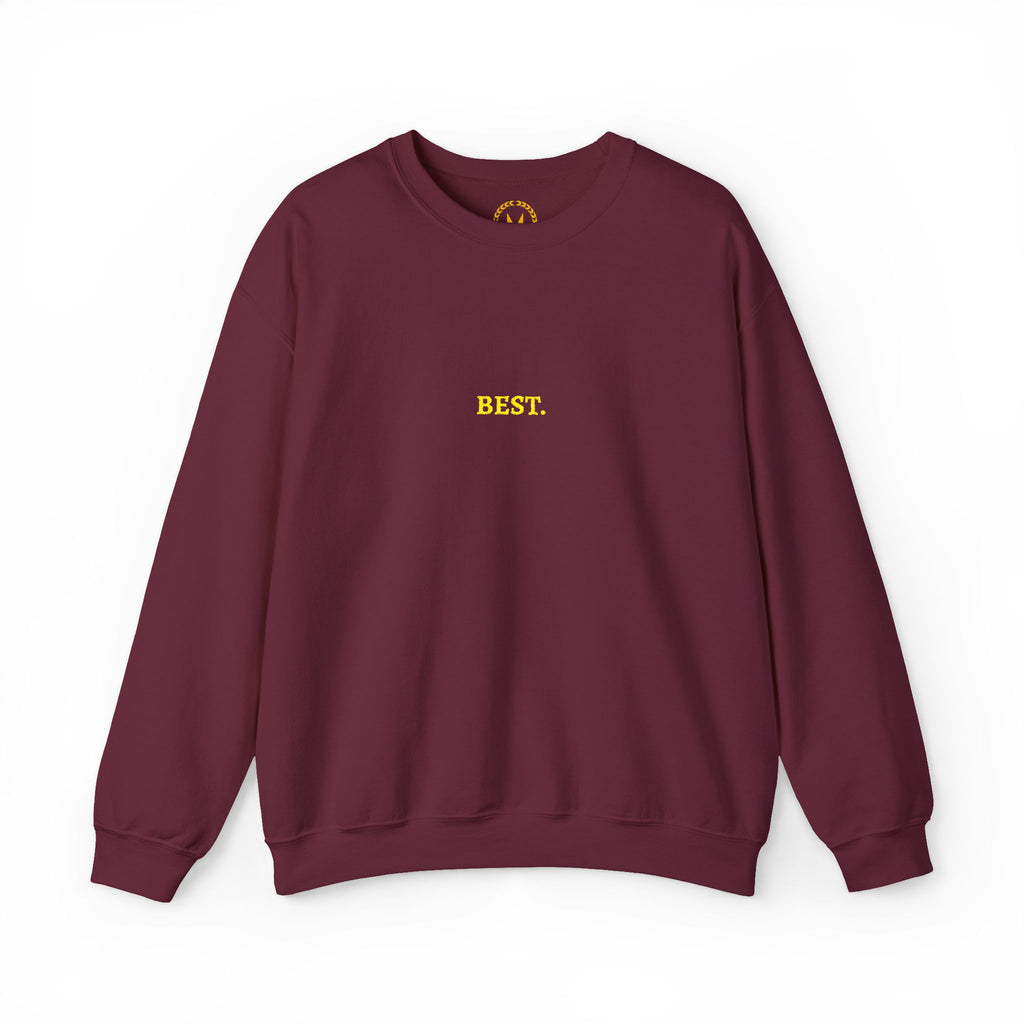 BEST. Gold Embroidered Modern-Classic Minimalist Sweatshirt