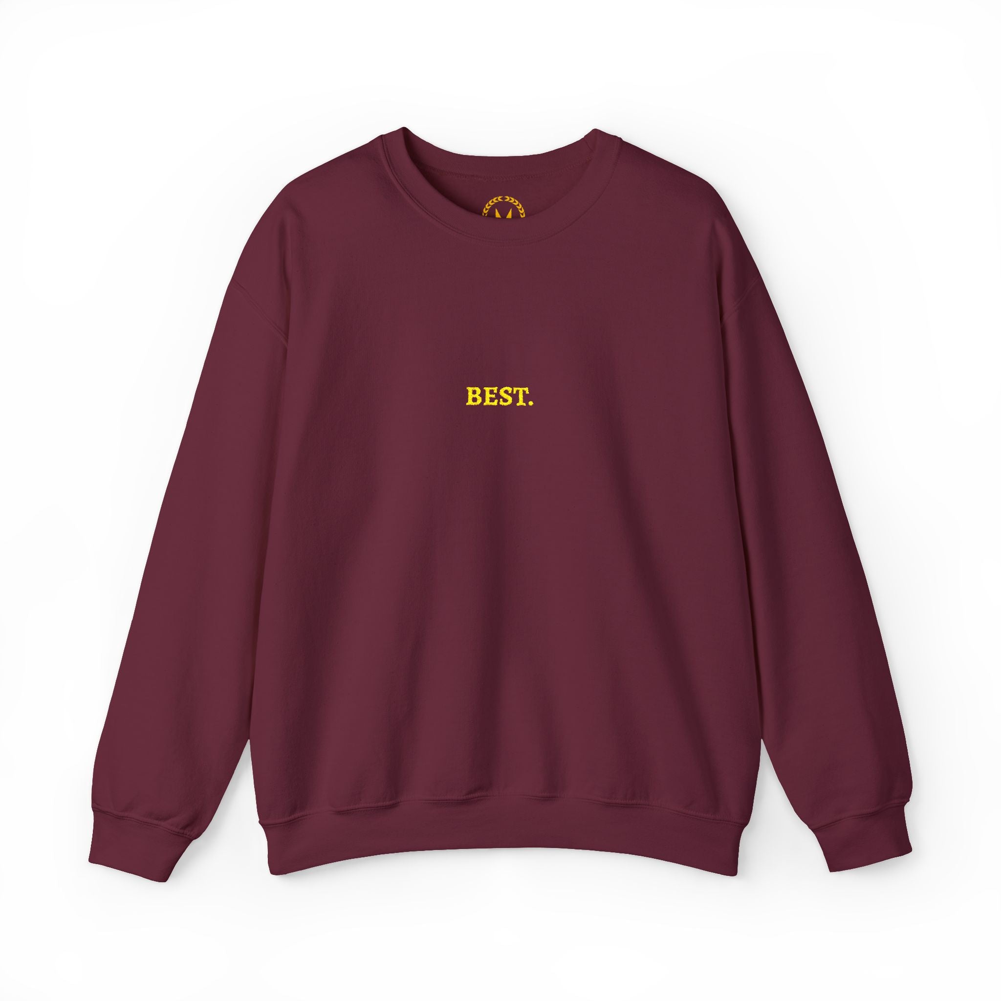 BEST. Gold Embroidered Modern-Classic Minimalist Sweatshirt