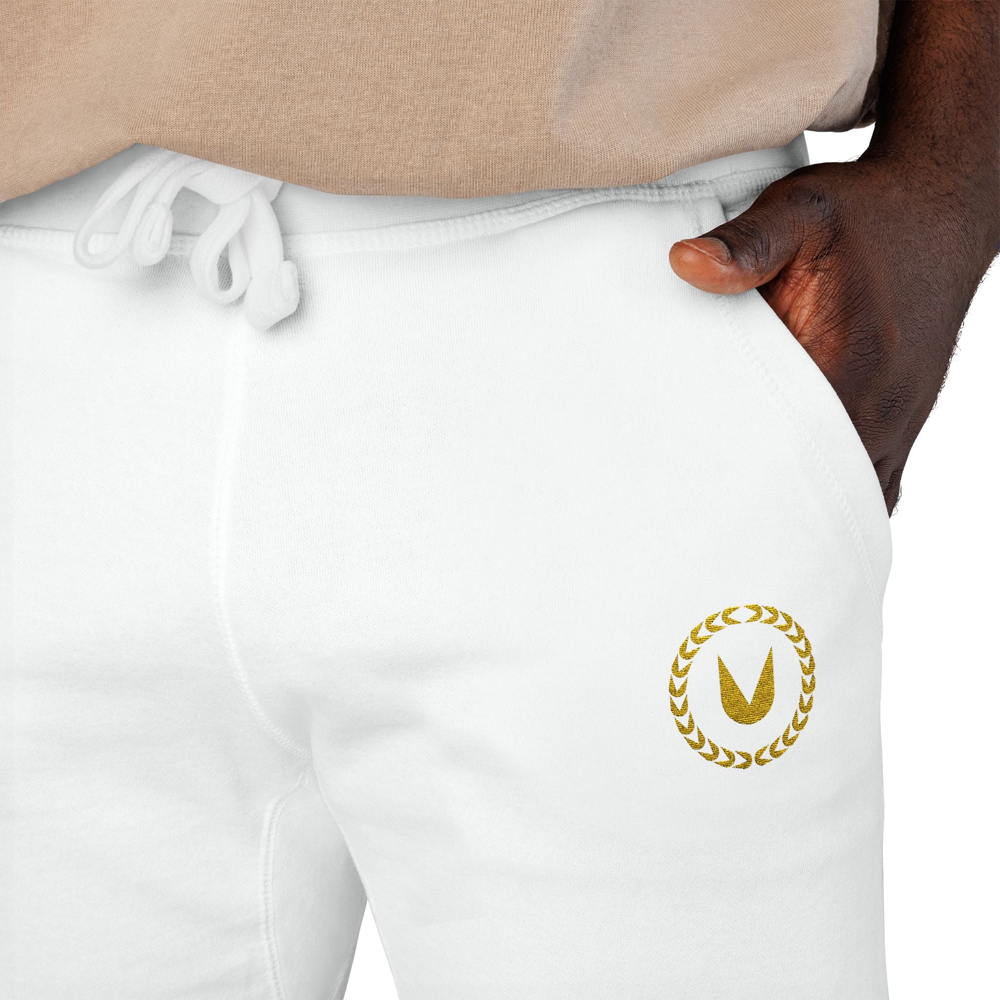 Modern-Classic Minimalist Joggers with Gold Embroidered ULC Emblem