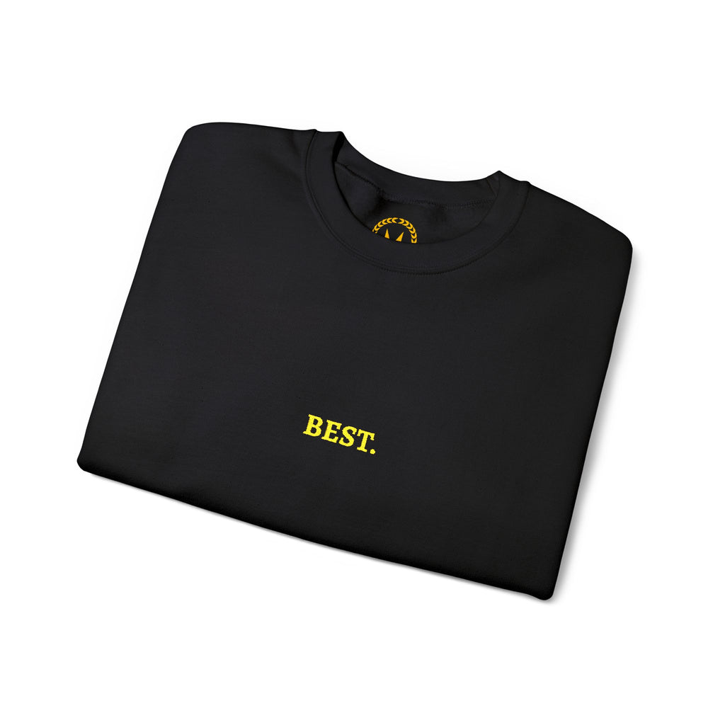 BEST. Gold Embroidered Modern-Classic Minimalist Sweatshirt