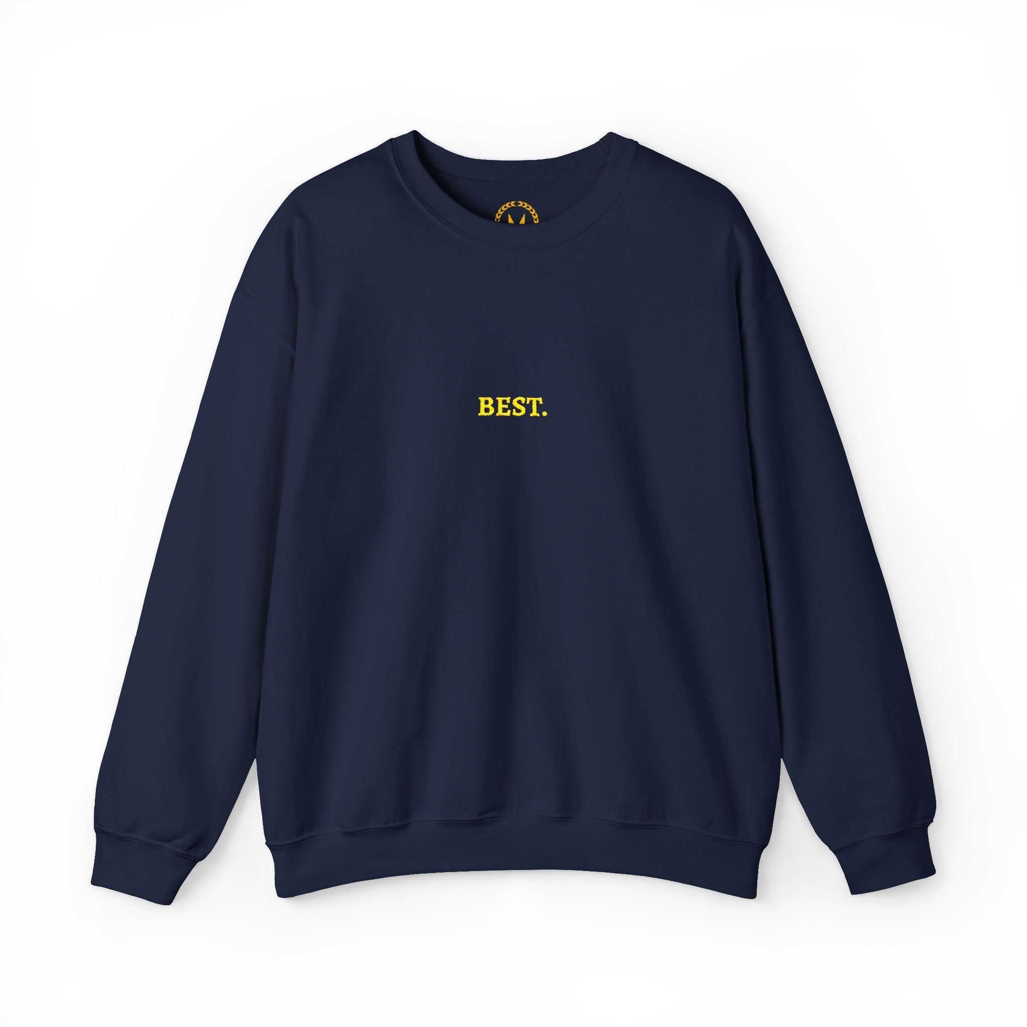 BEST. Gold Embroidered Modern-Classic Minimalist Sweatshirt