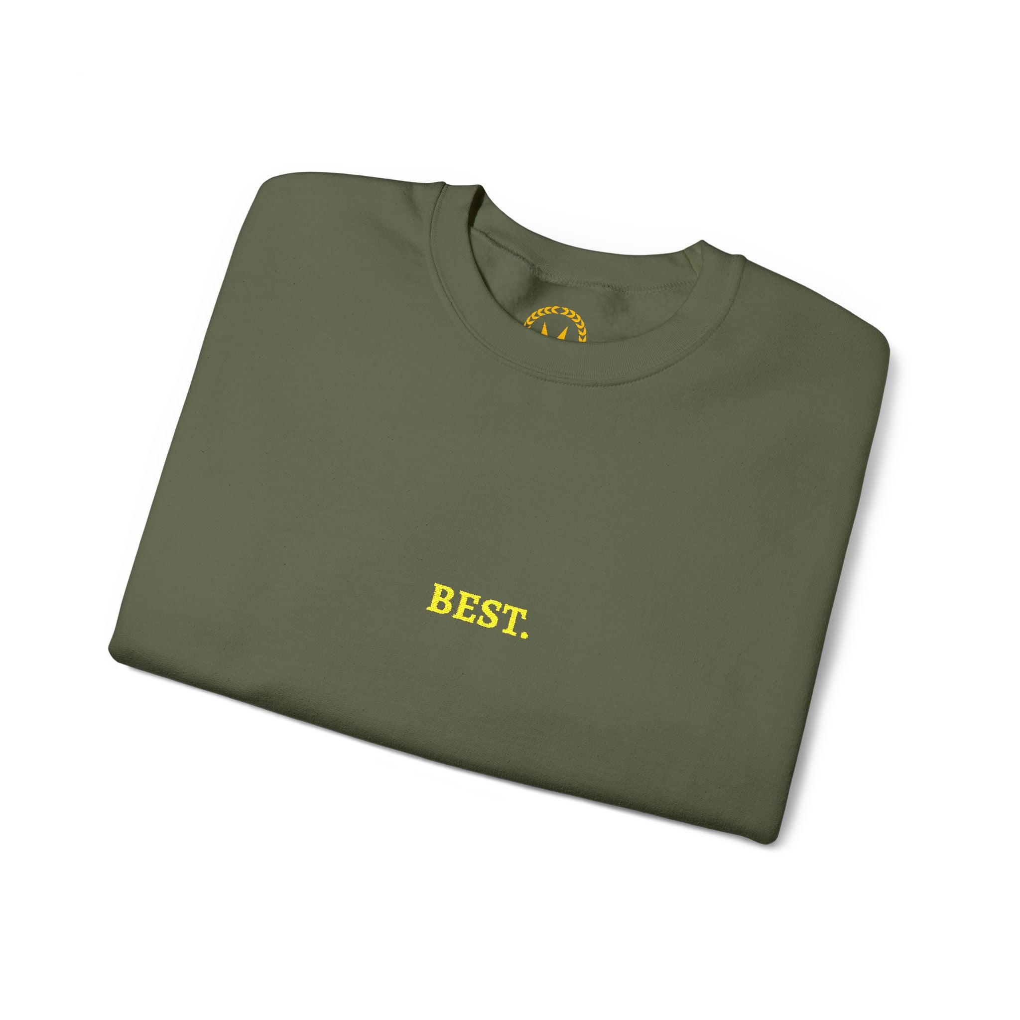 BEST. Gold Embroidered Modern-Classic Minimalist Sweatshirt