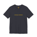 CRITICAL THINKER Gold Embroidered Modern-Classic Minimalist Tee