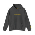 BE THE CHANGE Gold Embroidered Modern-Classic Minimalist Hoodie