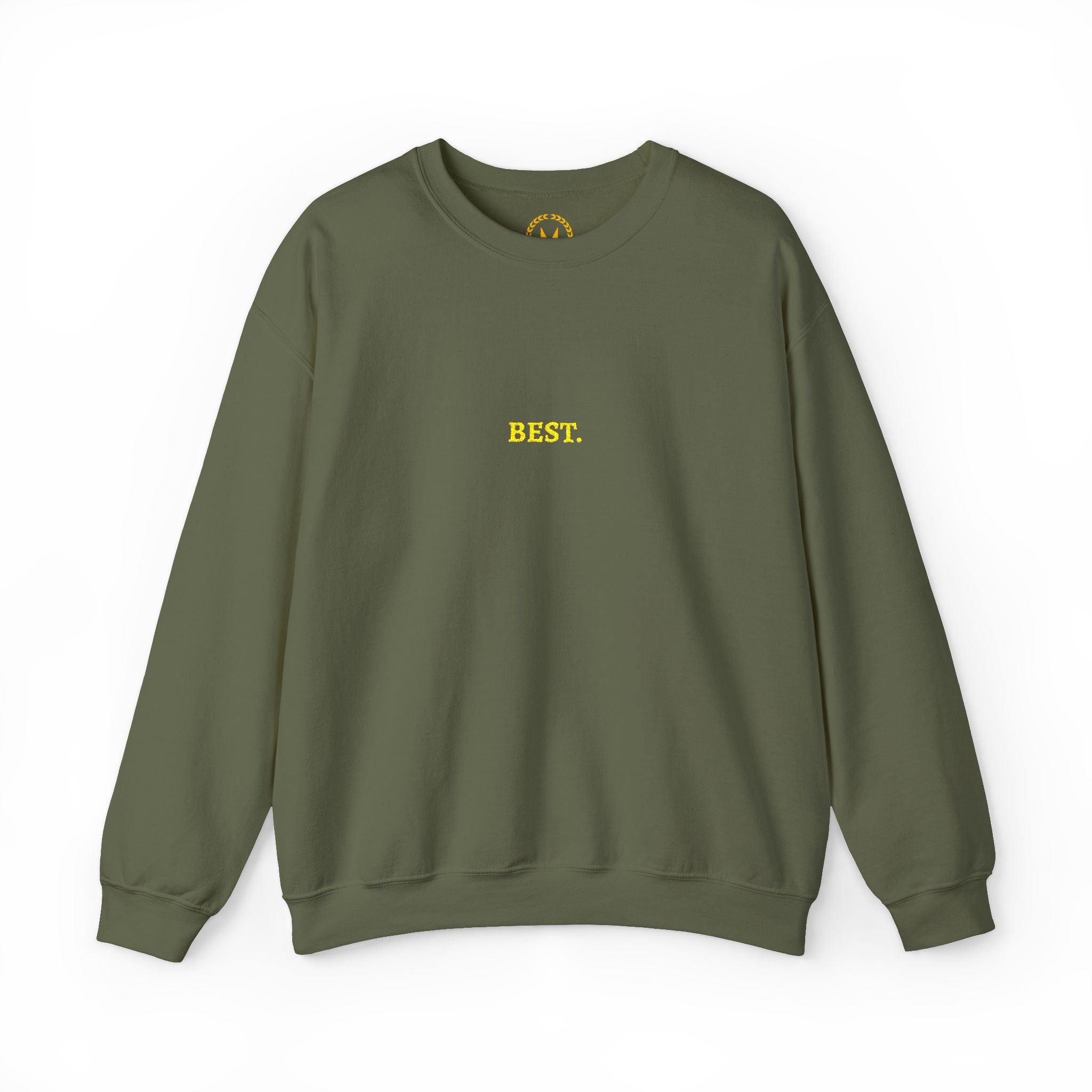 BEST. Gold Embroidered Modern-Classic Minimalist Sweatshirt