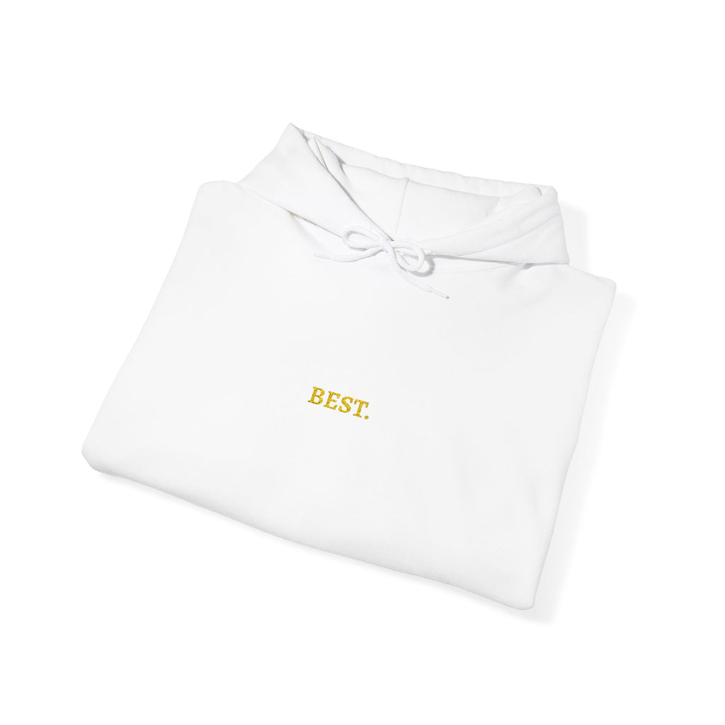 BEST. Gold Embroidered Modern-Classic Minimalist Hoodie