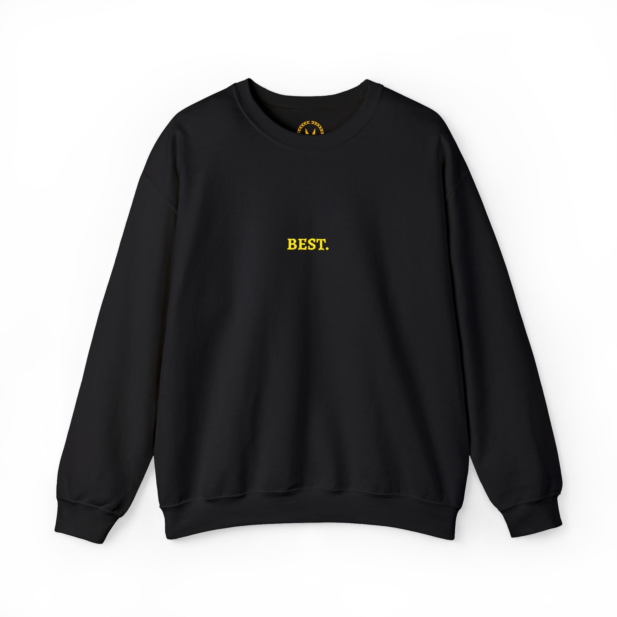 BEST. Gold Embroidered Modern-Classic Minimalist Sweatshirt
