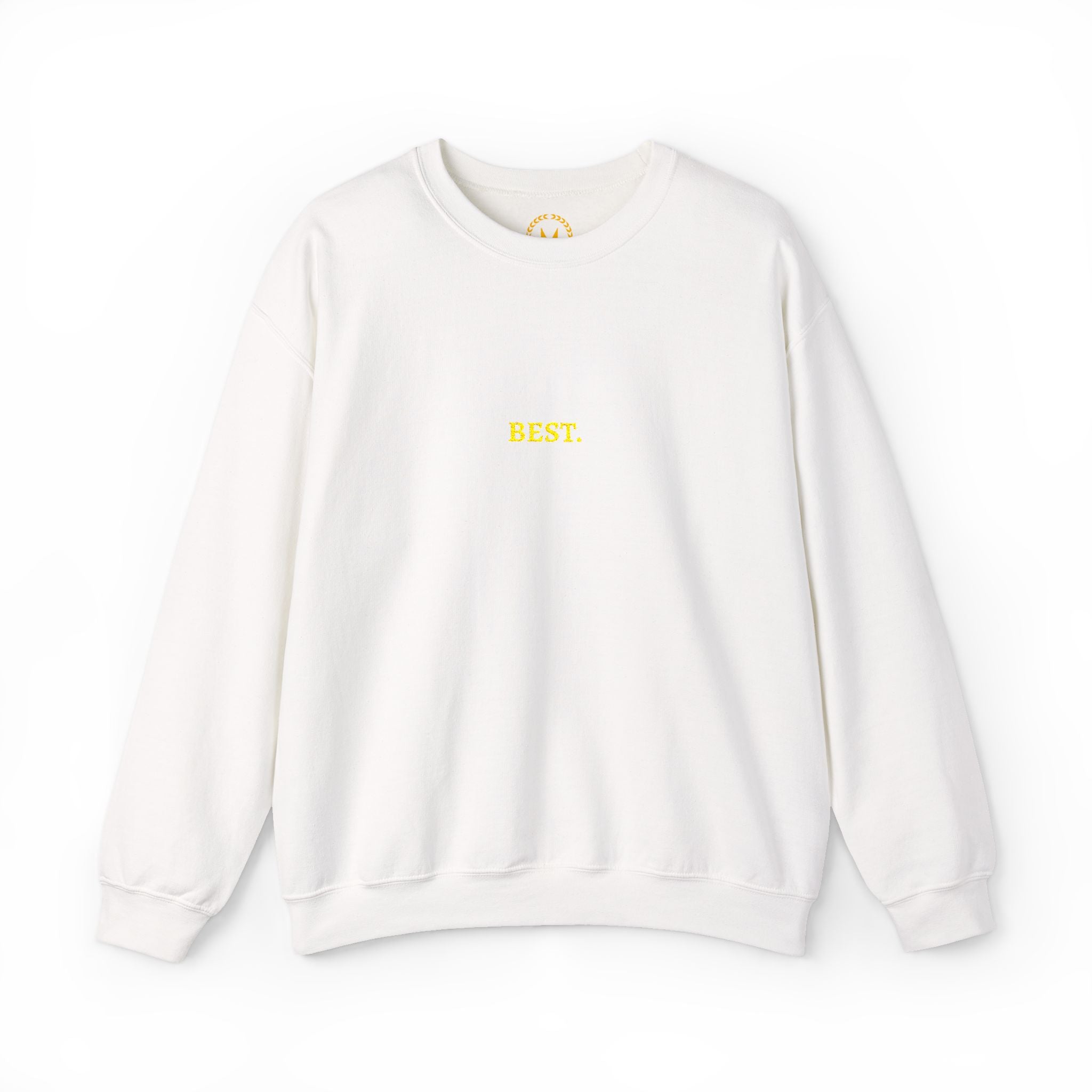 BEST. Gold Embroidered Modern-Classic Minimalist Sweatshirt