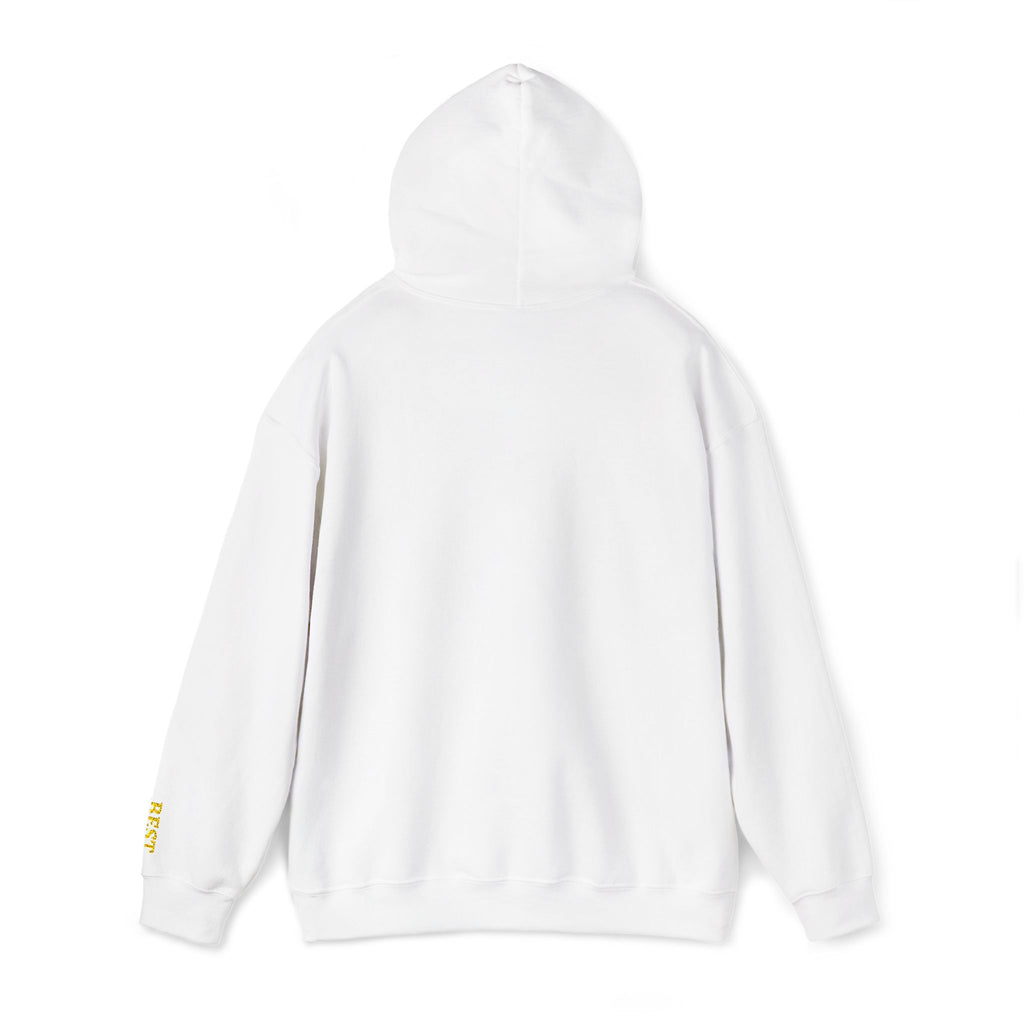 BE THE CHANGE Gold Embroidered Modern-Classic Minimalist Hoodie